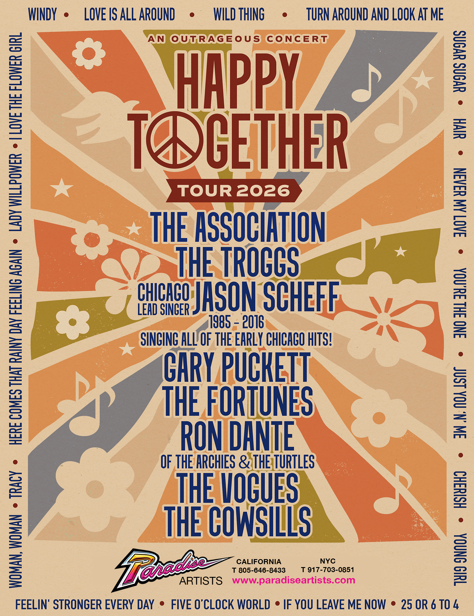 Ron Dante Happy Together Tour 2026 Poster 2026